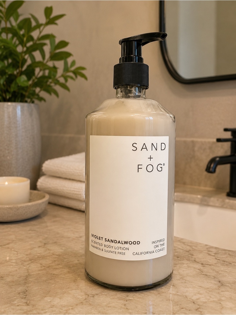Sand + Fog Violet Sandalwood Scented Body Lotion